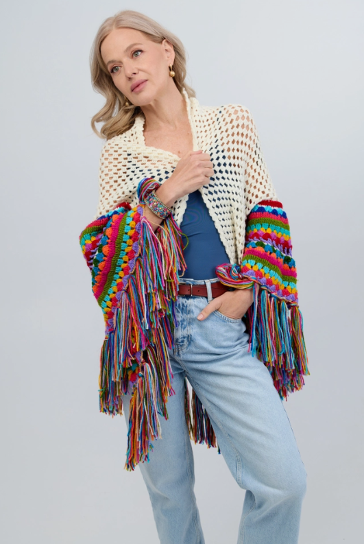 Rainbow in the Dark Shawl