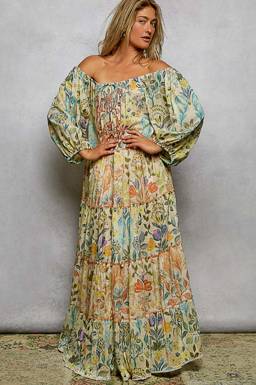 Garden Goddess Maxi Dress