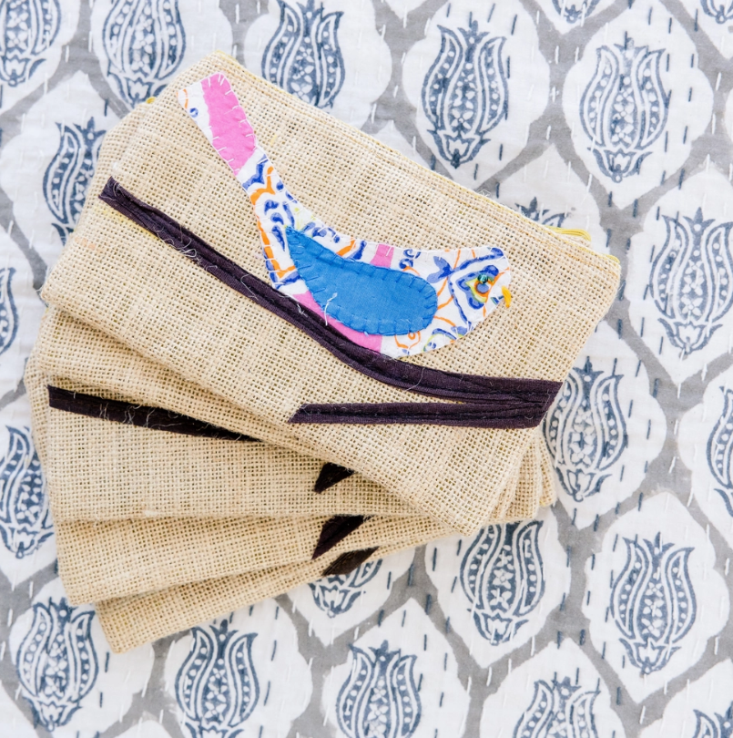 Rice Sack Bird Pouches