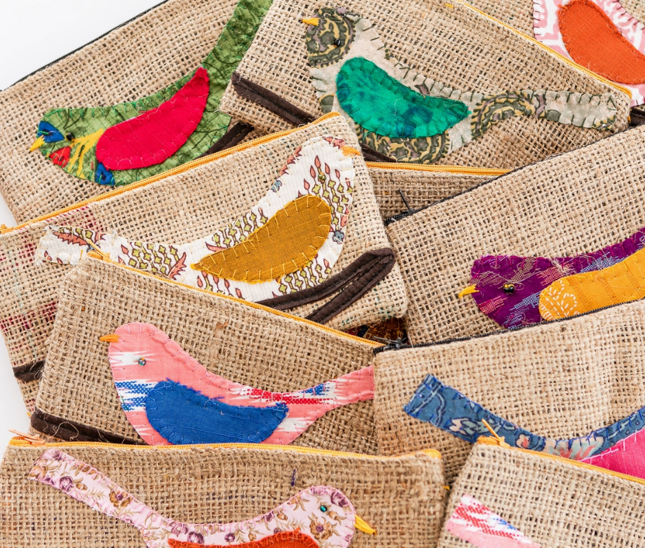 Rice Sack Bird Pouches