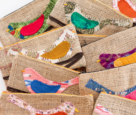 Rice Sack Bird Pouches