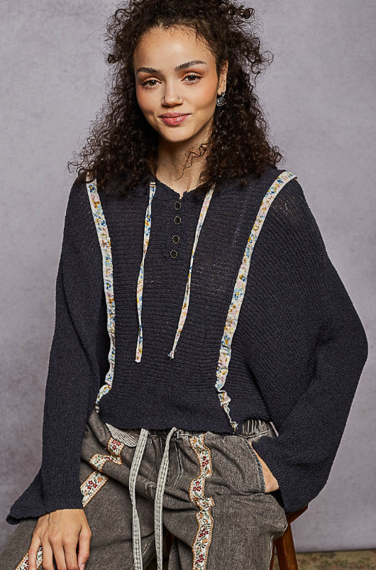 Straight On Knit Hoodie