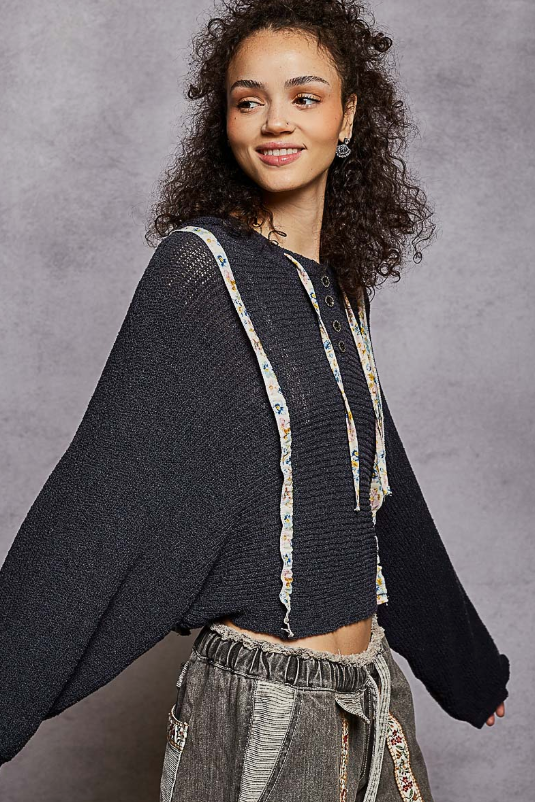 Straight On Knit Hoodie