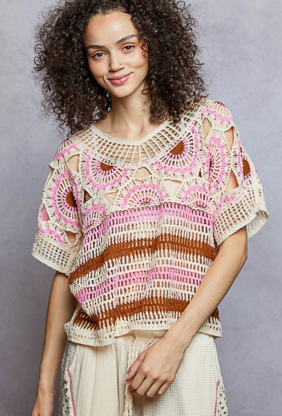 I'll Be Around Crochet Top