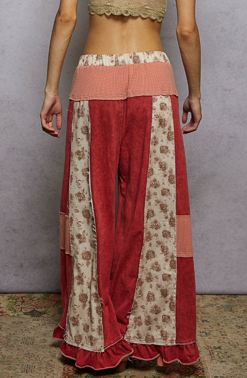Scarlet Begonias Pants