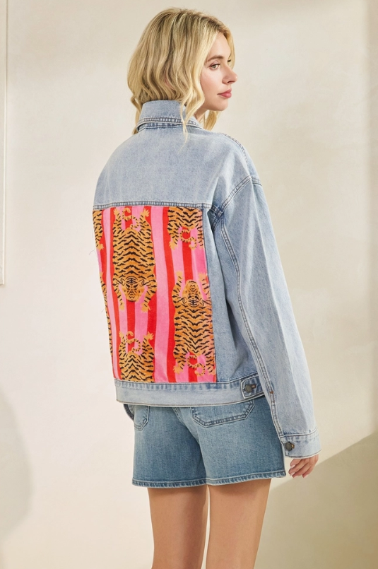 Eye Of the Tiger Denim Jacket
