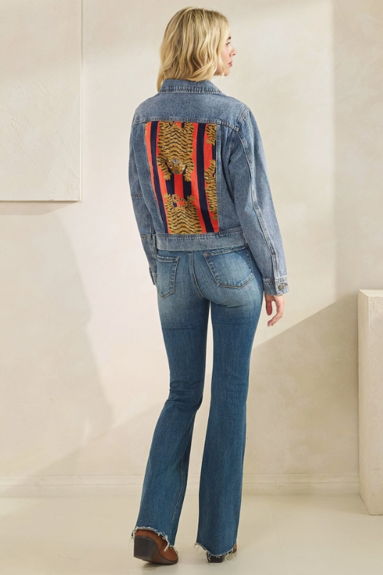 Eye Of the Tiger Denim Jacket