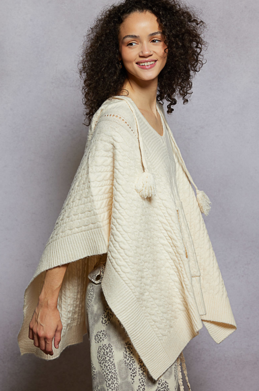 Roll Out Knit Poncho