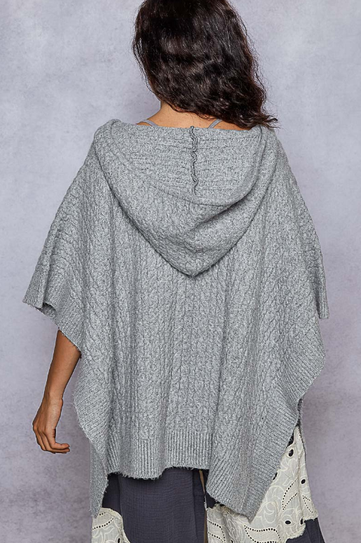 Roll Out Knit Poncho