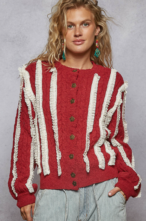 Layered With Lace Cardigan *Final Sale*