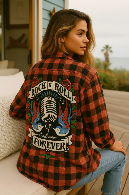 Rock N Roll Forever Flannel
