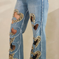 Heart Cutout Jeans *Final Sale*