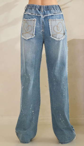 Wild Desire Heart Cutout Jeans