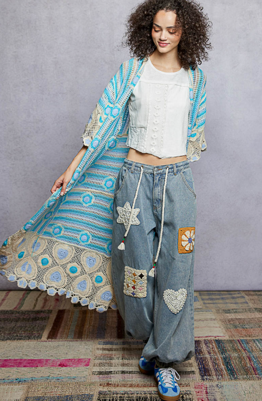 Electric Avenue Crochet Duster