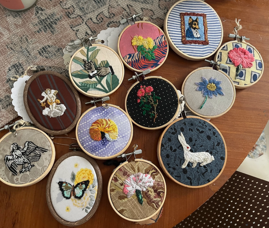 Mini Cross Stitch Embroidery Hoops