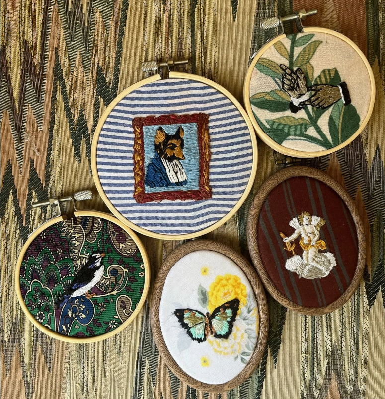 Mini Cross Stitch Embroidery Hoops