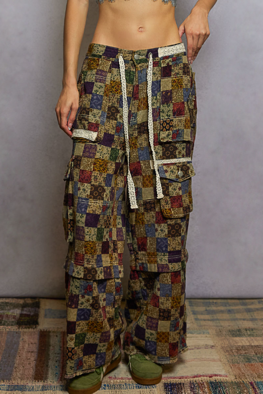 Don't Be Square Patchwork Pants