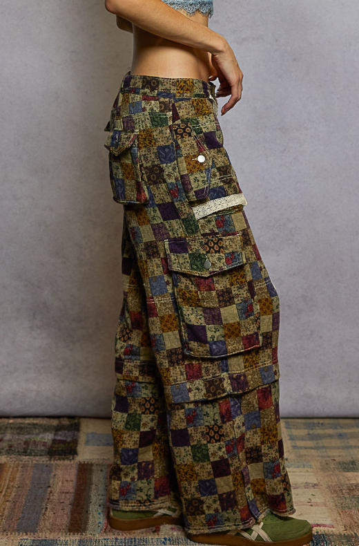 Don't Be Square Patchwork Pants