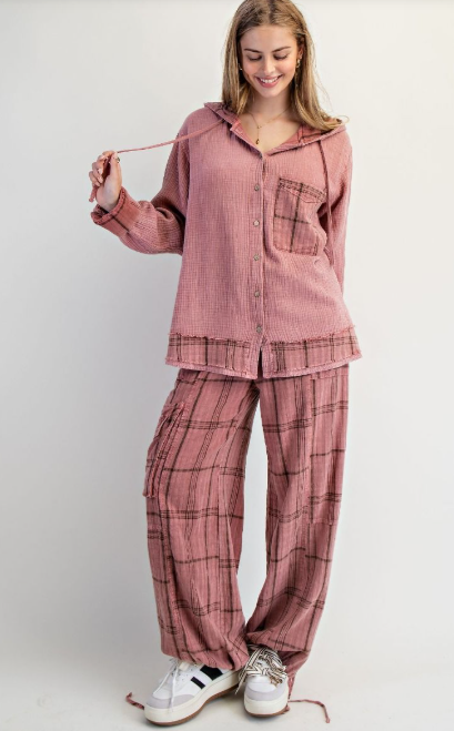 Mellow Mood Plaid Top