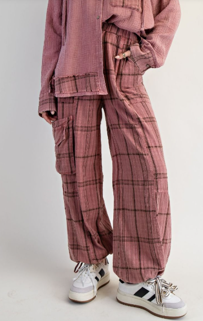 Mellow Mood Plaid Pants