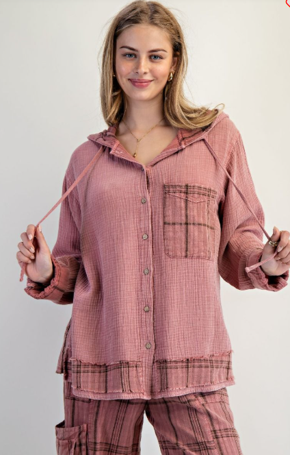 Mellow Mood Plaid Top