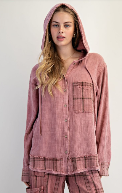 Mellow Mood Plaid Top