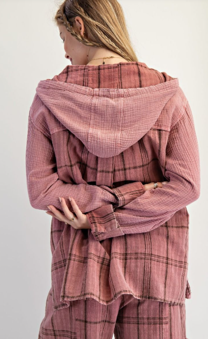 Mellow Mood Plaid Top