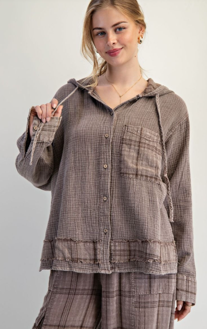 Mellow Mood Plaid Top