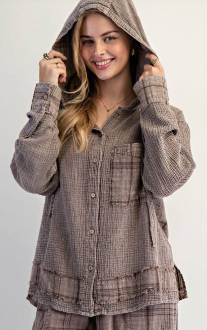 Mellow Mood Plaid Top