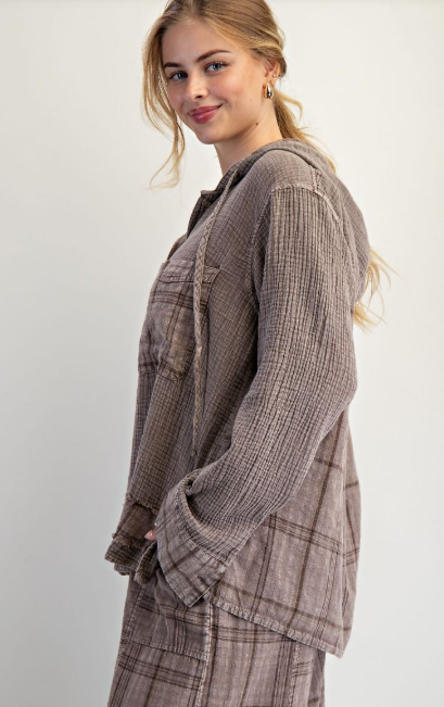 Mellow Mood Plaid Top