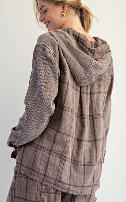 Mellow Mood Plaid Top