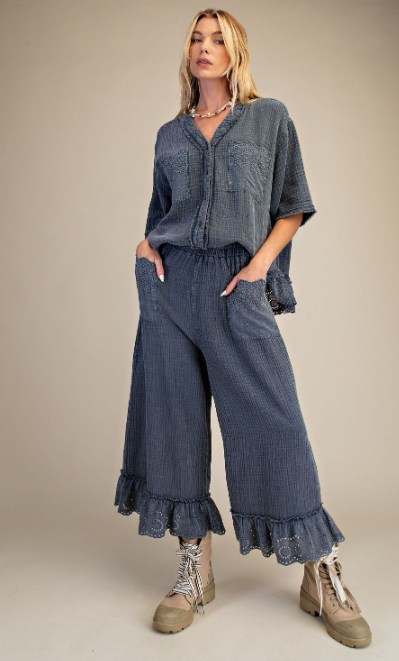 Meadow Mist Eyelet Top