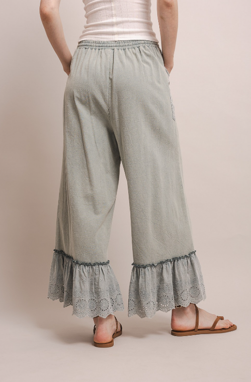 To the Moon Eyelet Pants