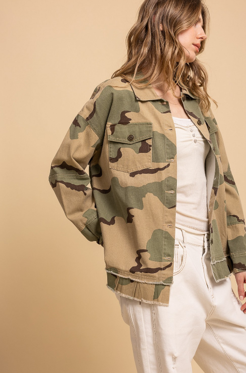 Peace, Love & Camo Jacket