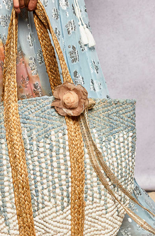 Natural Rose Tie Belt