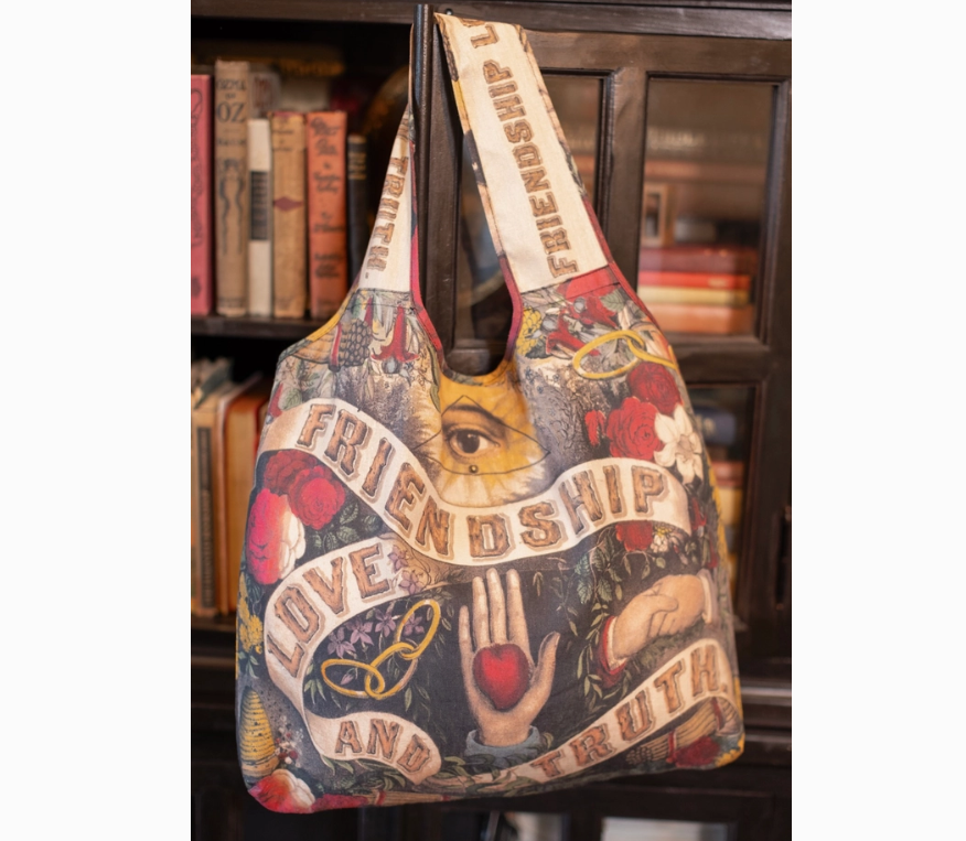 Friendship Love & Truth Linen Tote Bag