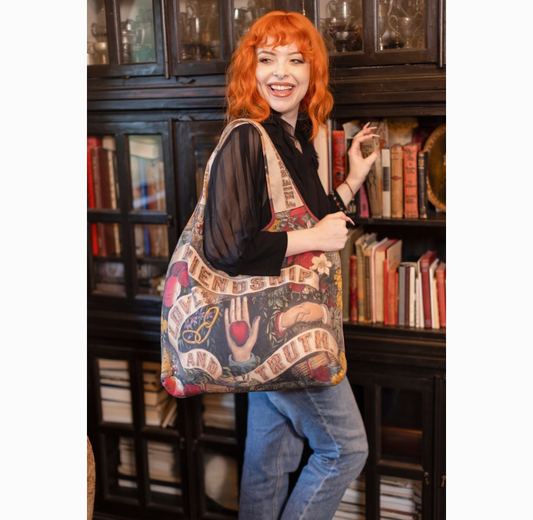 Friendship Love & Truth Linen Tote Bag