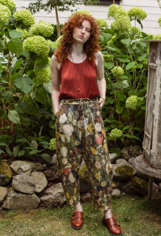 I Dream in Flowers Linen Pants