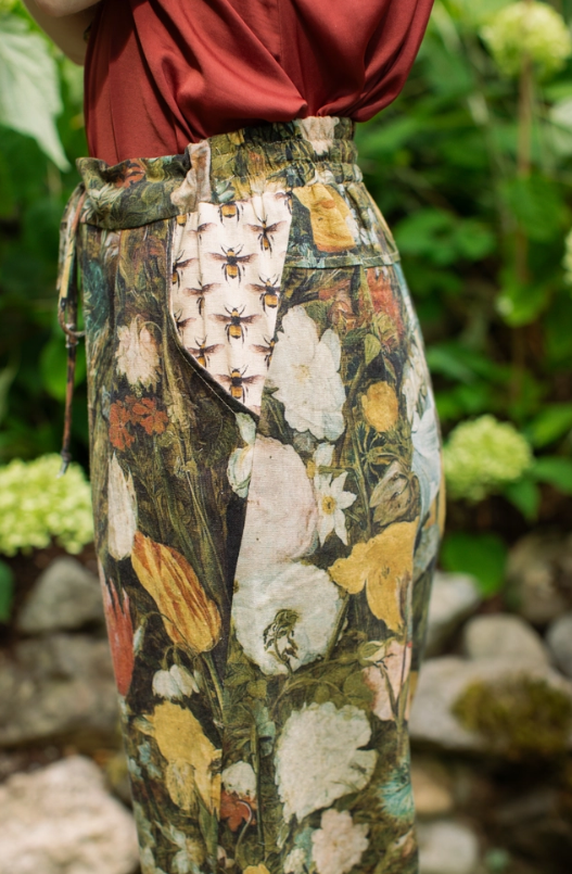 I Dream in Flowers Linen Pants
