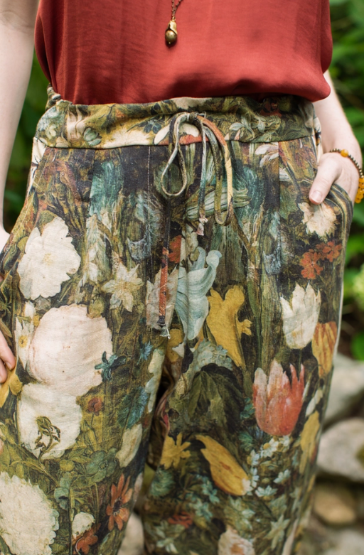 I Dream in Flowers Linen Pants