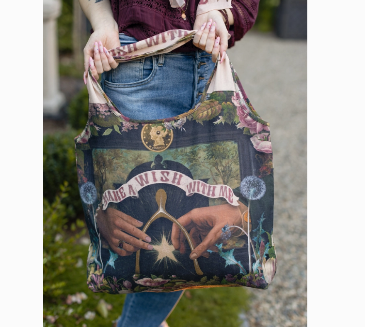 Make a Wish Linen Tote Bag