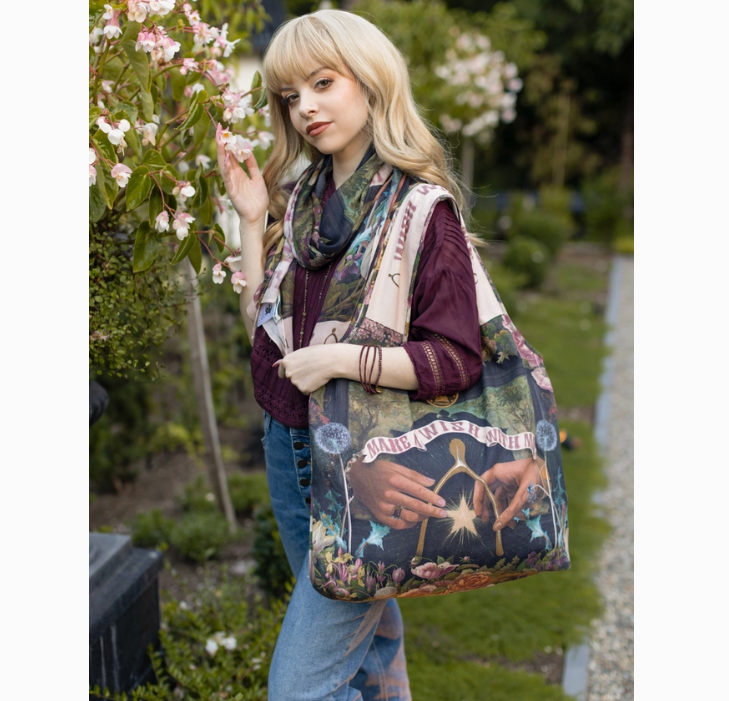 Make a Wish Linen Tote Bag