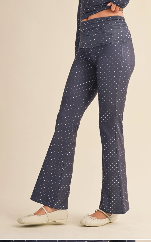 Polka Dot Flare Pants
