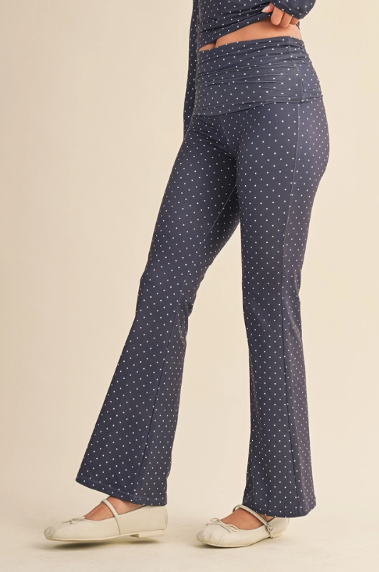 Polka Dot Flare Pants