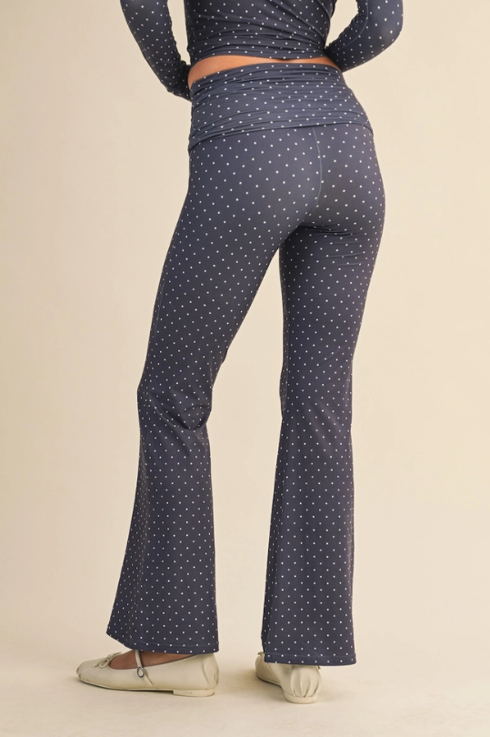 Polka Dot Flare Pants