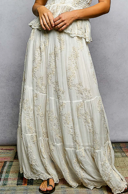 Enchanted Vines Maxi Skirt