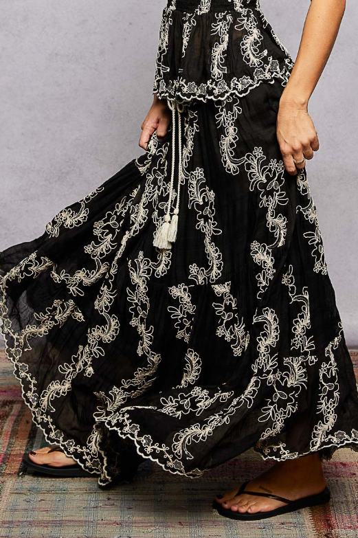 Enchanted Vines Maxi Skirt