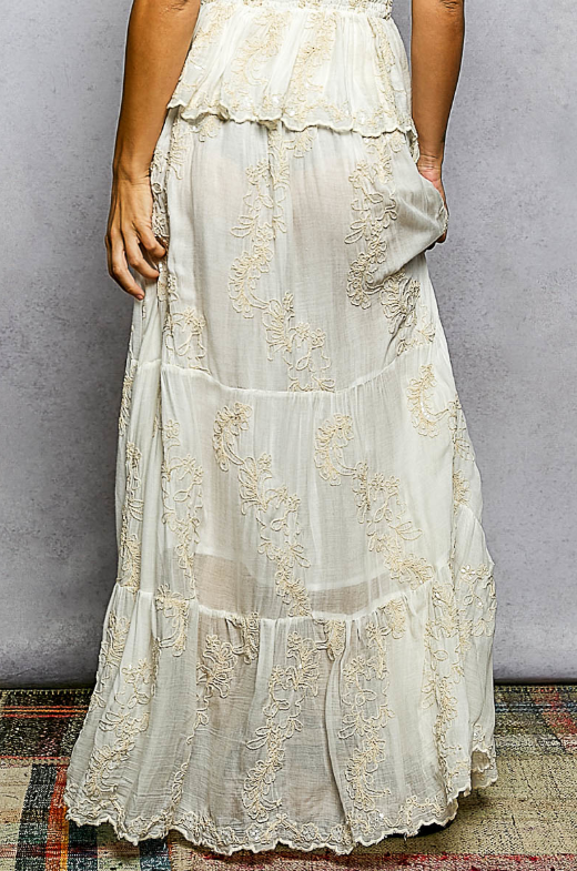 Enchanted Vines Maxi Skirt