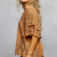 Flutter Around Embroidered Top