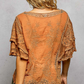 Flutter Around Embroidered Top